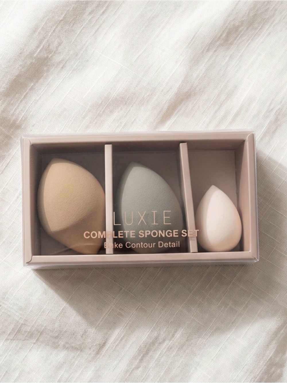 Luxie Complete Sponge Set 3pc Detail Precision Powder Blenders Vegan New